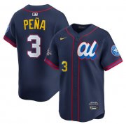 Cheap Men's American League #3 Jeremy Pena Navy 2025 All-Star Edition Limited Stitched Baseball Jersey