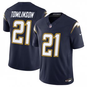 Cheap Men\'s Los Angeles Chargers #21 LaDainian Tomlinson Navy 2025 F.U.S.E. Alternate Vapor Limited Football Stitched Jersey