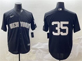 Men\'s New York Yankees #35 Cody Bellinger Black Cool Base Stitched Baseball Jersey Cheap