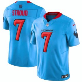 Cheap Men\'s Houston Texans #7 C.J. Stroud Blue 2024 Vapor F.U.S.E. Limited Football Stitched Jersey