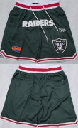 Cheap Men's Las Vegas Raiders Black Shorts (Run Small)