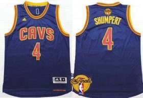 Wholesale Cheap Men\'s Cleveland Cavaliers #4 Iman Shumpert 2015 The Finals New Navy Blue Jersey