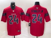 Cheap Men's Houston Texans #24 Derek Stingley Jr. Red Vapor Untouchable Football Stitched Jersey