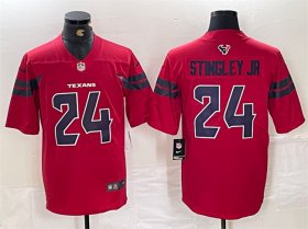 Cheap Men\'s Houston Texans #24 Derek Stingley Jr. Red Vapor Untouchable Football Stitched Jersey