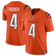 Men's Cincinnati Bengals #4 Desmond Ridder Orange 2025 F.U.S.E. Vapor Untouchable Limited Football Stitched Jersey Cheap Wholesale