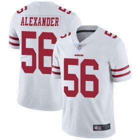 Wholesale Cheap Nike 49ers #56 Kwon Alexander White Men\'s Stitched NFL Vapor Untouchable Limited Jersey