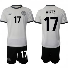 Men\'s Germany #17 Florian Richard Wirtz White 2025 Home Soccer Jersey Suit