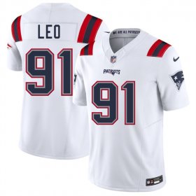 Men\'s New England Patriots #91 Titus Leo White 2025 F.U.S.E. Vapor Limited Football Stitched Jersey Cheap