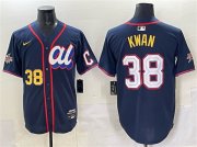 Men's American League #38 Steven Kwan Navy 2025 All-Star Edition Limited Stitched Baseball Jersey Cheap Wholesale