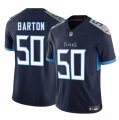 Men's Tennessee Titans #50 Cody Barton Navy 2025 F.U.S.E. Vapor Limited Football Stitched Jersey Cheap