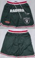 Cheap Men's Las Vegas Raiders Black Shorts (Run Small)