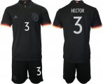 Wholesale Cheap Men 2020-2021 European Cup Germany away black 3 Adidas Soccer Jersey