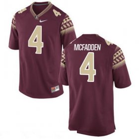 Wholesale Cheap Men\'s Florida State Seminoles #4 Tarvarus McFadden Red Stitched College Football 2016 Nike NCAA Jersey
