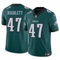 Cheap Men's Philadelphia Eagles #47 Charley Hughlett Green 2025 New F.U.S.E. Vapor Untouchable Limited Football Stitched Jersey