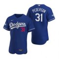 Wholesale Cheap Los Angeles Dodgers #31 Joc Pederson Royal 2020 World Series Champions Jersey