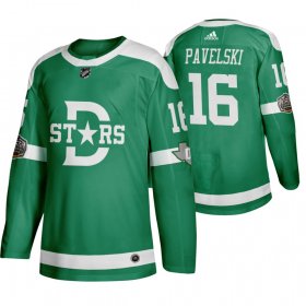 Wholesale Cheap Adidas Dallas Stars #16 Joe Pavelski Men\'s Green 2020 Winter Classic Retro NHL Jersey