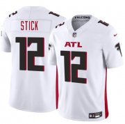 Cheap Men's Atlanta Falcons #12 Easton Stick White 2025 F.U.S.E. Vapor Untouchable Limited Football Stitched Jersey