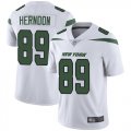 Wholesale Cheap Nike Jets #89 Chris Herndon White Men's Stitched NFL Vapor Untouchable Limited Jersey