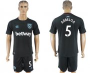Wholesale Cheap West Ham United #5 Arbeloa Away Soccer Club Jersey