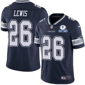 Wholesale Cheap Nike Cowboys #26 Jourdan Lewis Navy Blue Team Color Men\'s Stitched With Established In 1960 Patch NFL Vapor Untouchable Limited Jersey