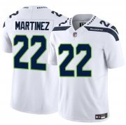 Men's Seattle Seahawks #22 Damien Martinez White 2025 F.U.S.E. Vapor Untouchable Limited Football Stitched Jersey Cheap Wholesale