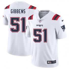 Men\'s New England Patriots #51 Jack Gibbens White 2025 Vapor Limited Football Stitched Jersey Cheap