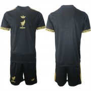 Cheap Men's Mexico Blank Black Gold 25-26 Soccer Jersey Suit