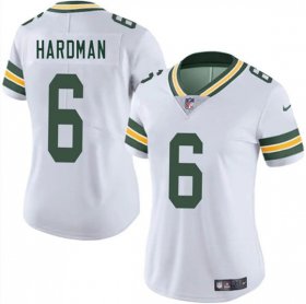 Women\'s Green Bay Packers #6 Mecole Hardman White 2025 Vapor Untouchable Limited Football Stitched Jersey(Run Small) Cheap