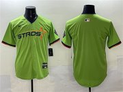 Cheap Men's Houston Astros Blank Green 2025 City Connect Limited Stitched Baseball Jersey