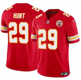 Cheap Men\'s Kansas City Chiefs #29 Kareem Hunt Red 2024 F.U.S.E Vapor Untouchable Limited Stitched Football Jersey