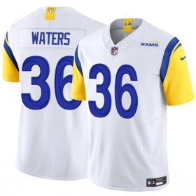 Men\'s Los Angeles Rams #36 Jordan Waters White 2024 F.U.S.E. Vapor Untouchable Football Stitched Jersey