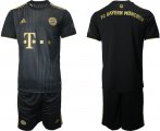 Wholesale Cheap Men 2021-2022 ClubBayern Munchen away black blank Adidas Soccer Jersey