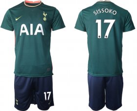 Wholesale Cheap Men 2020-2021 club Tottenham Hotspur away 17 green Soccer Jerseys