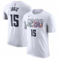 Cheap Men's Denver Nuggets #15 Nikola Jokic White 2024-25 City Edition Name & Number T-Shirt