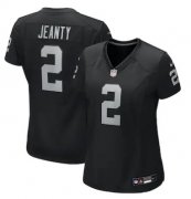 Cheap Women's Las Vegas Raiders #2 Ashton Jeanty Black 2025 F.U.S.E. Vapor Stitched Football Jersey