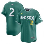 Cheap Men's Boston Red Sox #2 Alex Bregman Green 2025 City Connect Limited Stitched Baseball Jersey