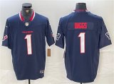 Cheap Men's Houston Texans #1 Stefon Diggs Navy F.U.S.E. Vapor Limited Football Stitched Jersey
