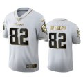 Wholesale Cheap Minnesota Vikings #82 Kyle Rudolph Men's Nike White Golden Edition Vapor Limited NFL 100 Jersey