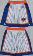 Cheap Men's New Yok Knicks White Shorts (Run Small)