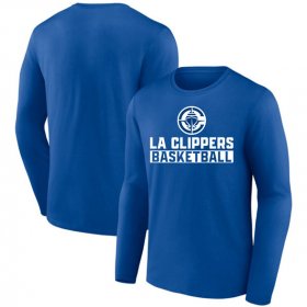 Men\'s Los Angeles Clippers Royal Let\'s Go Long Sleeve T-Shirt