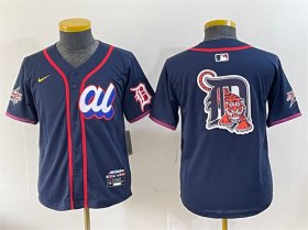 Cheap Youth American League Detroit Tigers Team Big Logo Navy 2025 All-Star Edition Limited Stitched Baseball Jersey