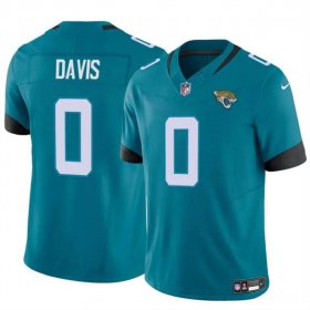 Cheap Men\'s Jacksonville Jaguars #0 Gabe Davis Teal 2023 F.U.S.E Vapor Untouchable Limited Football Stitched Jersey