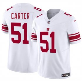 Cheap Men\'s New York Giants #51 Abdul Carter White 2025 Draft F.U.S.E. Vapor Untouchable Limited Football Stitched Jersey