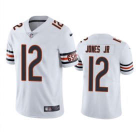 Wholesale Cheap Men\'s Chicago Bears #12 Velus Jones Jr. White Vapor untouchable Limited Stitched Jersey