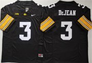 Cheap Men's Iowa Hawkeyes #3 Cooper DeJean Black F.U.S.E. Stitched Jersey