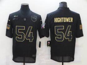 Wholesale Cheap Men\'s New England Patriots #54 Dont\'a Hightower Black 2020 Salute To Service Stitched NFL Nike Limited Jersey