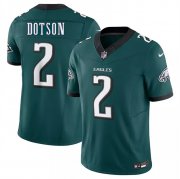 Cheap Men's Philadelphia Eagles #2 Jahan Dotson Green 2025 New F.U.S.E. Vapor Untouchable Limited Football Stitched Jersey