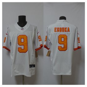Men\'s Tampa Bay Buccaneers #9 Emeka Egbuka White 2025 F.U.S.E. Vapor Limited Football Stitched Jersey Cheap Wholesale