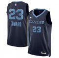 Cheap Men's Memphis Grizzlies #23 Cedric Coward Navy 2025 Draft Icon Edition Stitched Jersey
