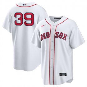 Men\'s Boston Red Sox #39 Marcelo Mayer White 2024 Cool Base Stitched Baseball Jersey